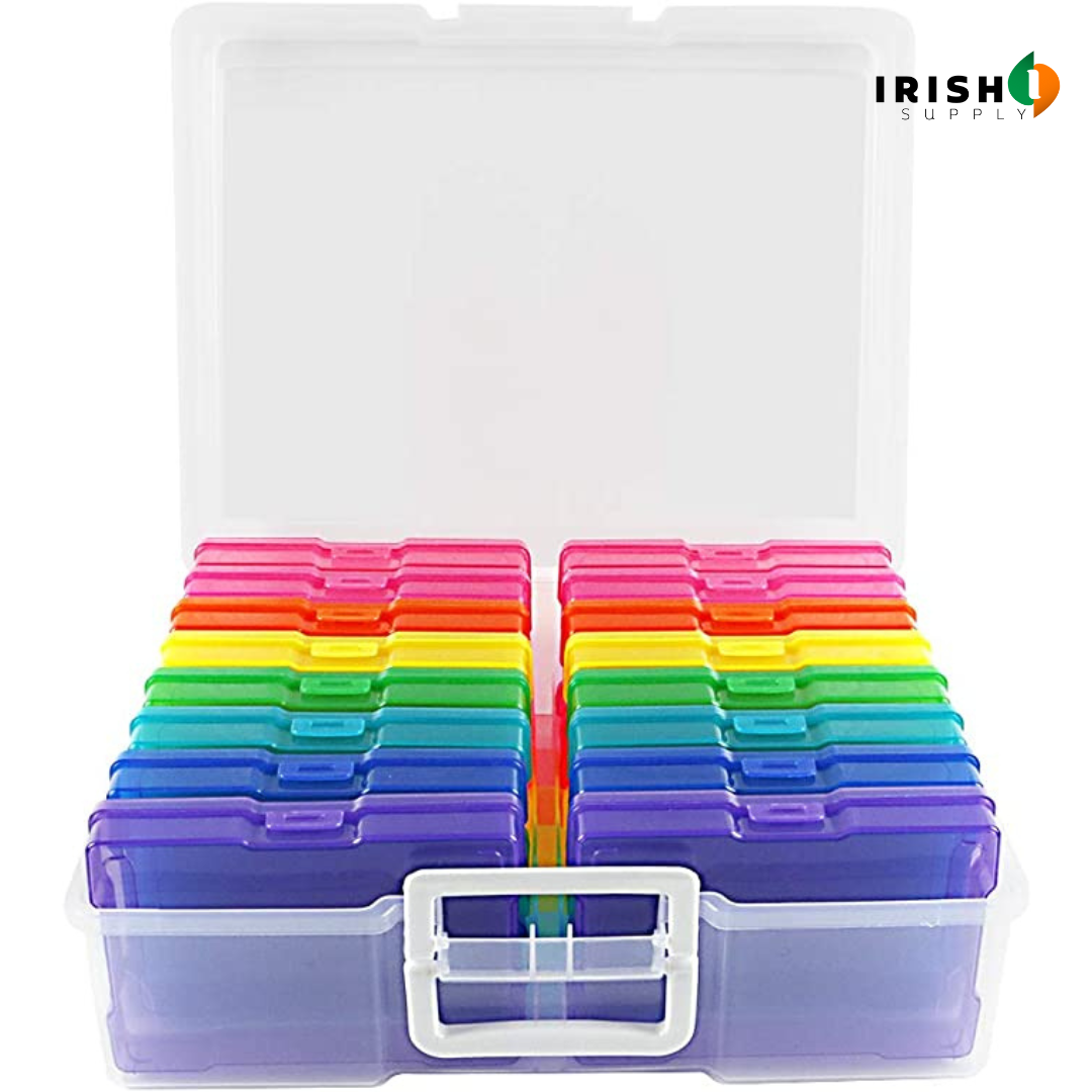 CRAFTCADDY Photo Cases and Clear Craft Storage Box