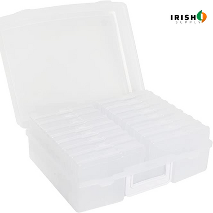 CRAFTCADDY Photo Cases and Clear Craft Storage Box