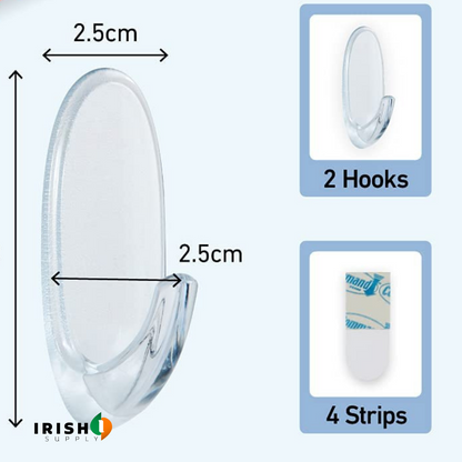 HANGEZ Picture Hanging Adhesive Clear Strips