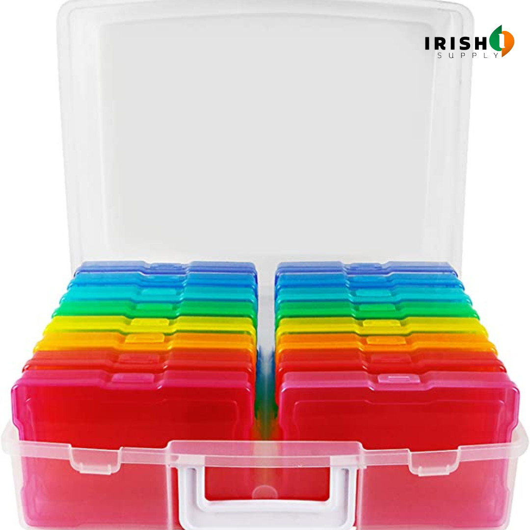 CRAFTCADDY Photo Cases and Clear Craft Storage Box