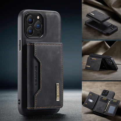 Magnetic Leather Case With Card Holder For iPhone