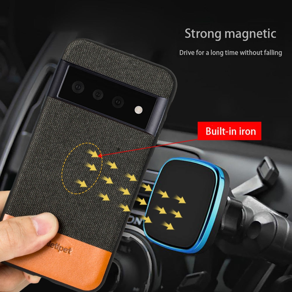 Leather Magnetic Phone Case For Google Pixel 7 Pro