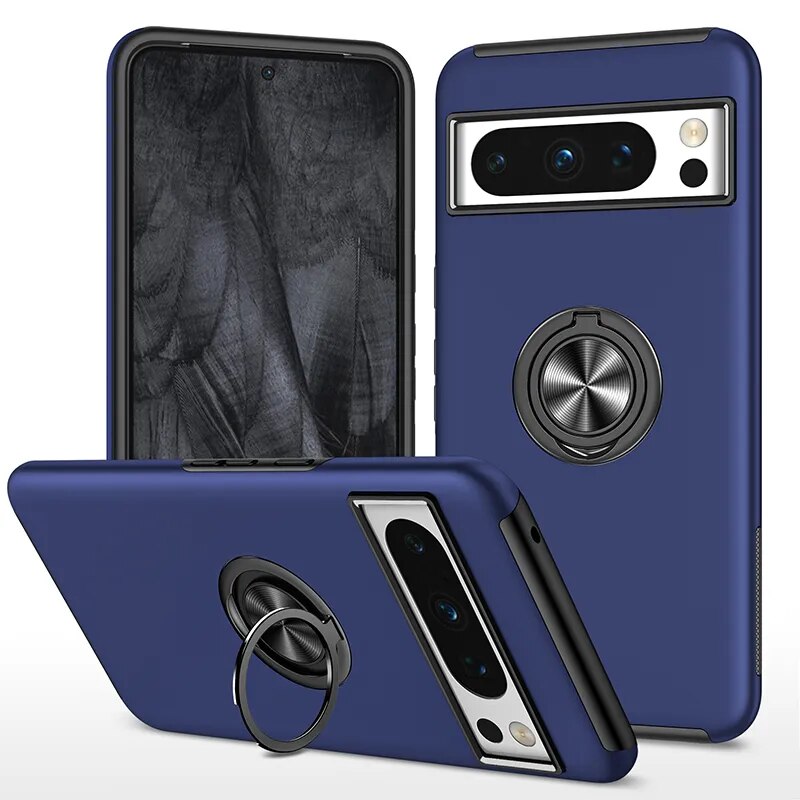 Armor Shockproof Case with Ring Stand For Google Pixel 8 Series