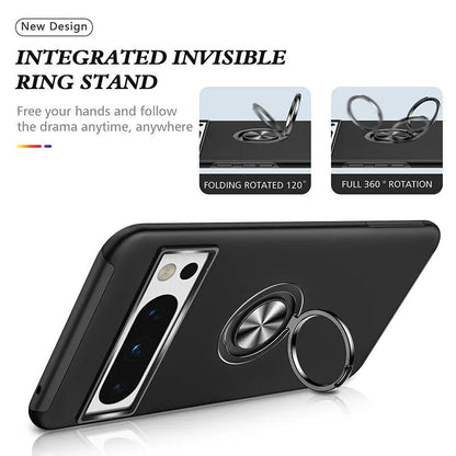 Armor Shockproof Case with Ring Stand For Google Pixel 8 Series