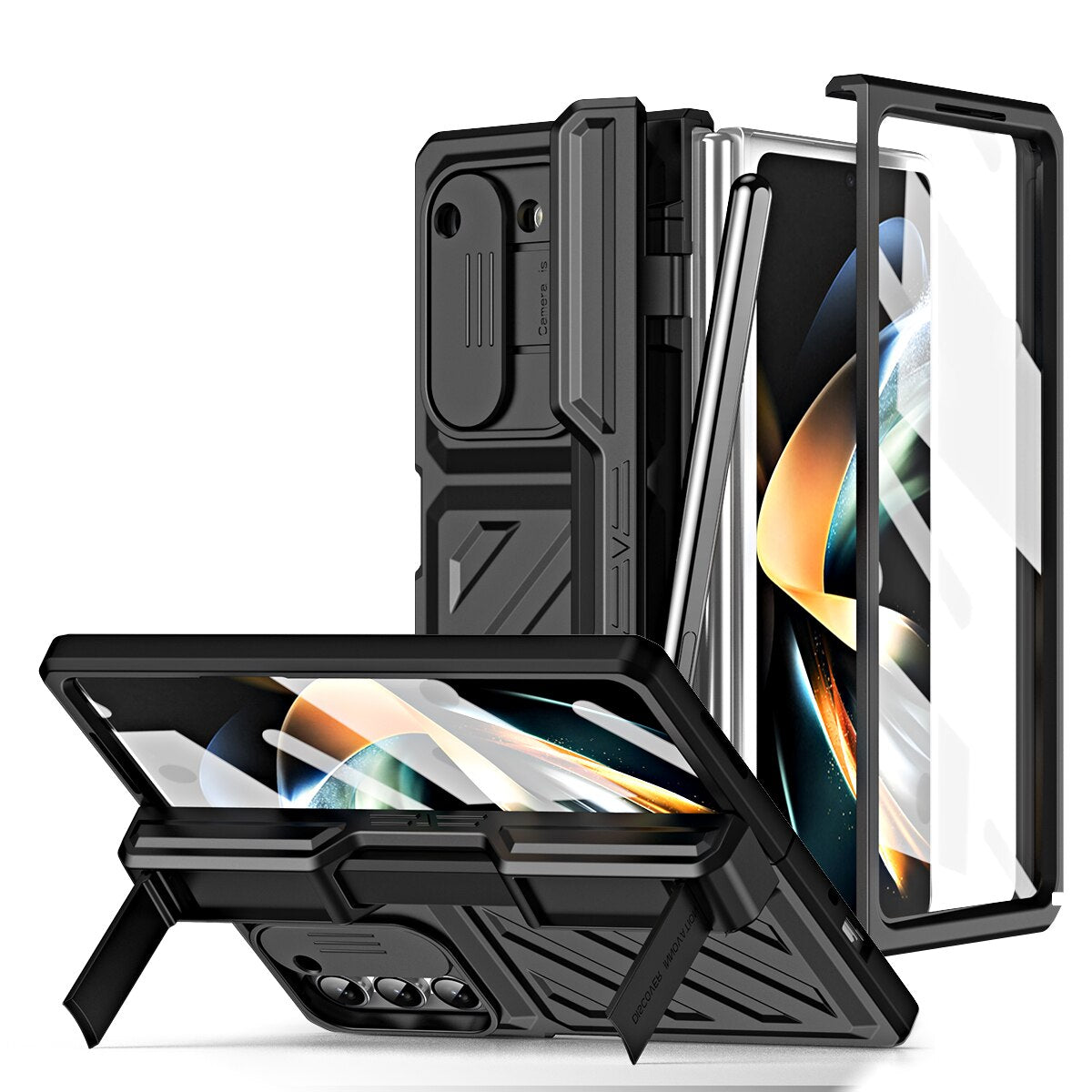 Hinge Armor Shockproof Magnetic Case For Samsung Galaxy Z Fold 5