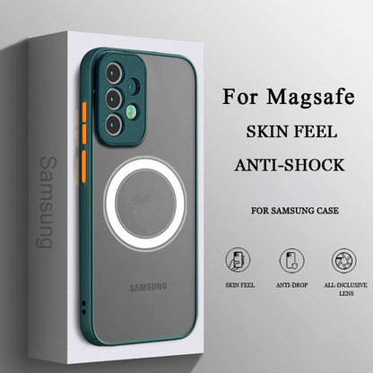 Armor Matte Case with Magnetic Wireless Charge For Samsung Galaxy S23 Series