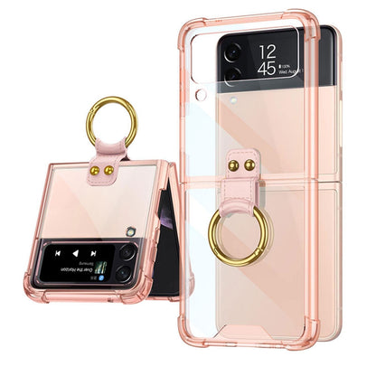 Transparent Case with Ring For Samsung Galaxy Z Flip 4