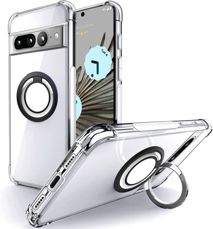 Ring Holder Shockproof Phone Case For Google Pixel 7 Pro