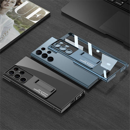 Transparent Shockproof case with Bracket Holder For Samsung Galaxy S23 Series