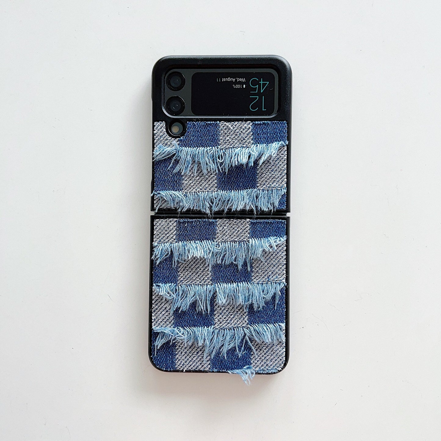 Stylish Vintage Denim Phone Case for Samsung Galaxy Z Flip 4&3