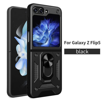 Armor Magnetic With Stand Holder Ring Case For Samsung Galaxy Z FLIP 5