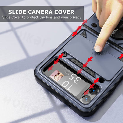 Magnetic Shockproof Case with Camera Cover For Samsung Galaxy Z Flip 4