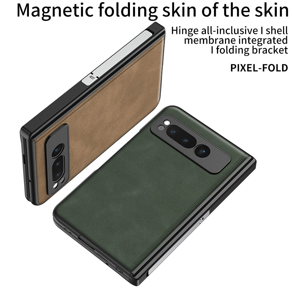 Leather magnet Cover With Bulit-in Screen protector for Google Pixel Fold