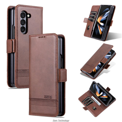 Magnetic Adsorption Leather Fitted Case For Samsung Galaxy Z Fold 5