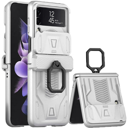 Magnetic Hinge All-Package Case For Samsung Galaxy Z Flip4 & Z Flip3 Case Back Slide Camera Protection