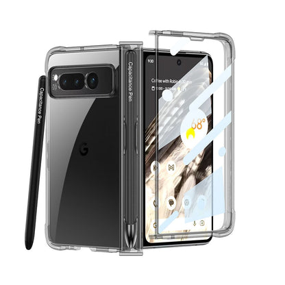 Transparent Shockproof Case with Pen Holder For Google Pixel Fold