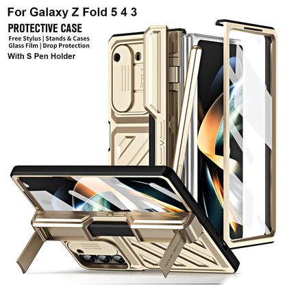 Hinge Armor Shockproof Magnetic Case For Samsung Galaxy Z Fold 5