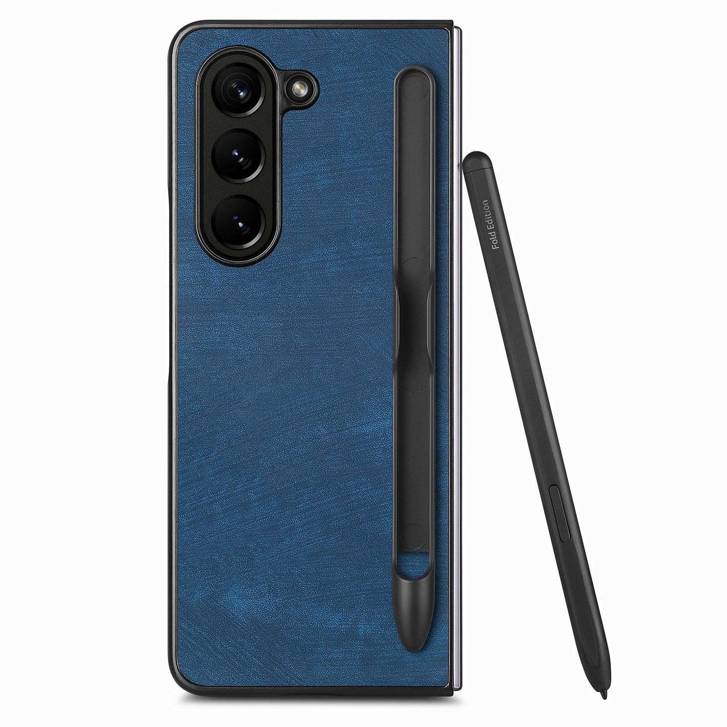 Retro Leather Case with Pen Slot For Samsung Galaxy Z Fold 5