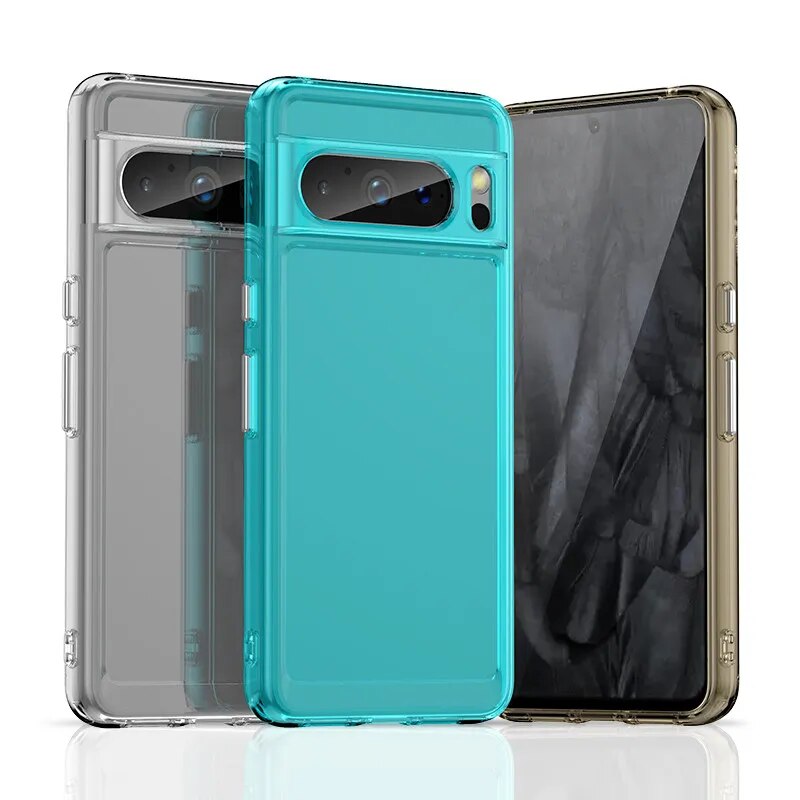 Transparent Shockproof  Bumper Case For Google Pixel 8 Series