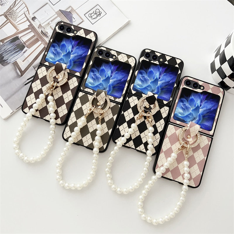 Luxury Cute Ring Phone Case For Samsung Galaxy Z Flip 5