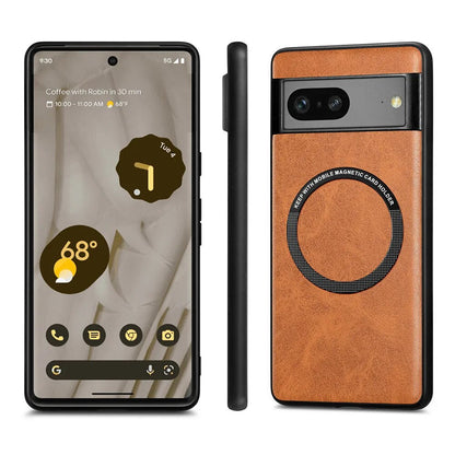 Magnetic Leather Wireless Charging Case For Google Pixel 8 Series