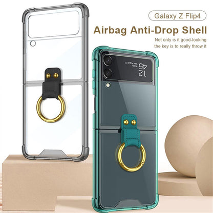 Transparent Case with Ring For Samsung Galaxy Z Flip 4