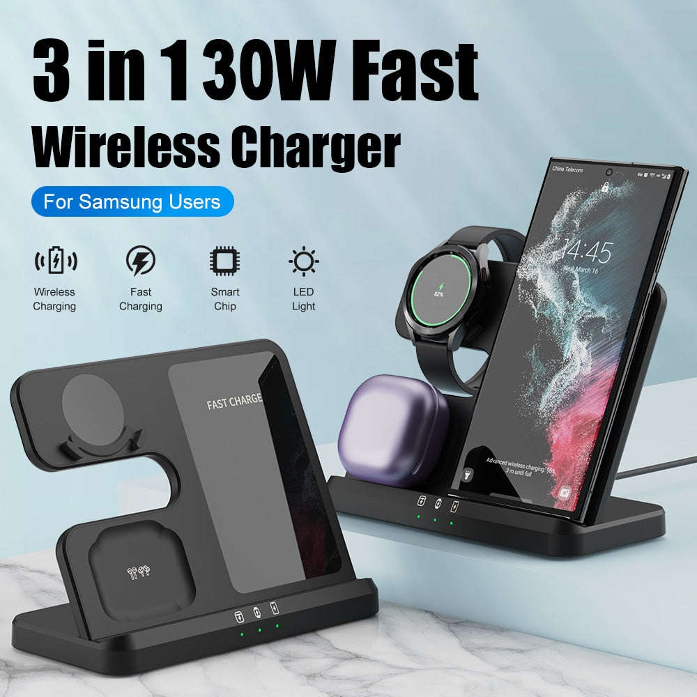 3 in 1 Wireless Charger Stand for Samsung Galaxy S23 Series