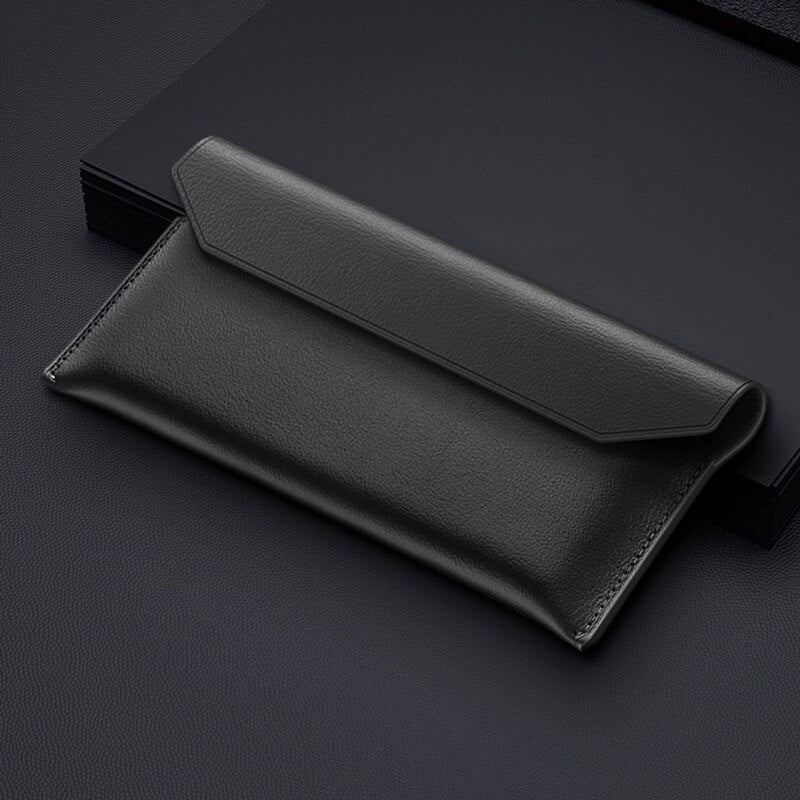 Genuine Leather Magnetic Pouch Case For Samsung Galaxy Z Fold 4