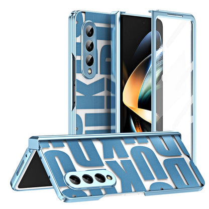 Luxury Transparent Plating Case For Samsung Galaxy Z Fold 5