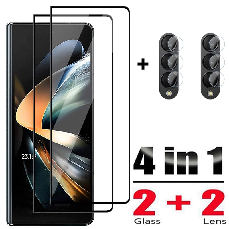 4in1 Screen Protector & Camera Lens Protective For Samsung Galaxy Z Fold 5