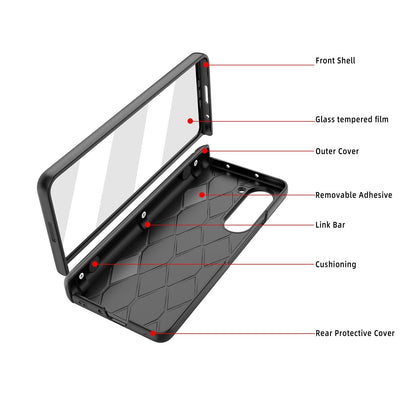 Shockproof Case with Screen Protective & S Pen Holder For Samsung Galaxy Z Fold 5