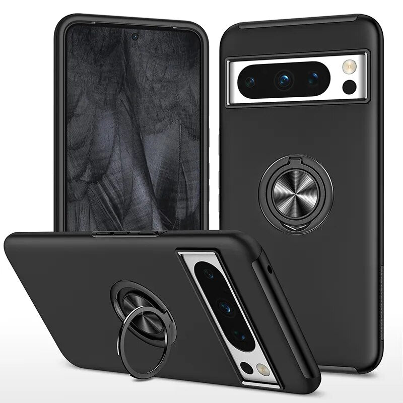 Armor Shockproof Case with Ring Stand For Google Pixel 8 Series