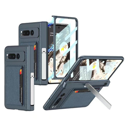 Magnetic Leather Case with Card Slot For Google Pixel Fold