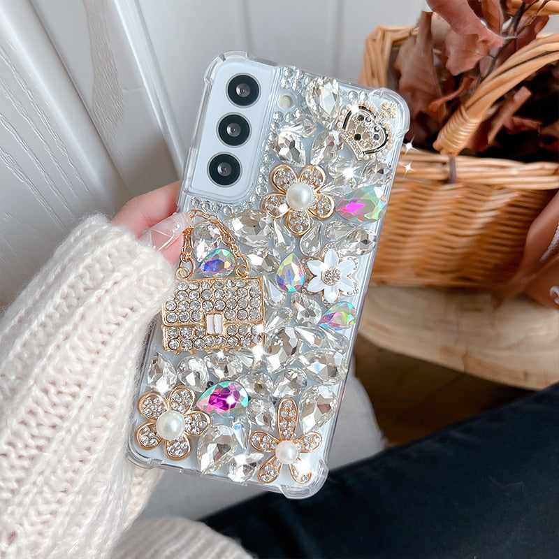 Luxury Diamond Phone Case For Samsung Galaxy S22 Series