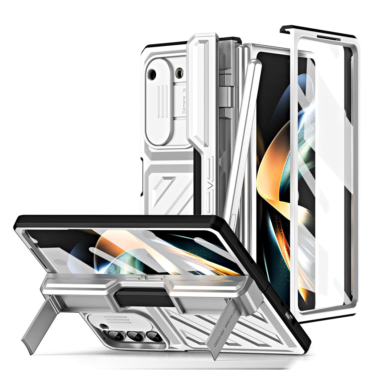 Hinge Armor Shockproof Magnetic Case For Samsung Galaxy Z Fold 5