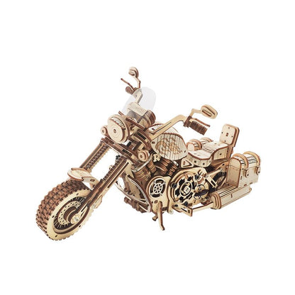 Cruiser Motorcycle Mechanical Gear 3D Wooden Puzzle