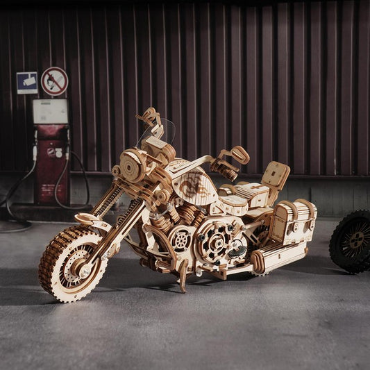 Cruiser Motorcycle Mechanical Gear 3D Wooden Puzzle