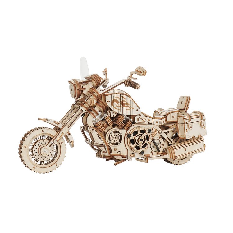 Cruiser Motorcycle Mechanical Gear 3D Wooden Puzzle