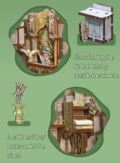 Elven Paradise DIY Book Nook Kit