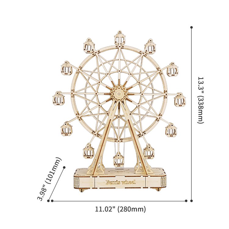 Ferris Wheel 3D Wooden Puzzle Music Box