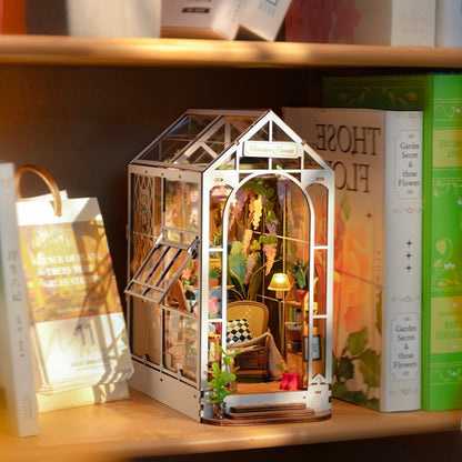 Garden House 3D Wooden DIY Book Nook