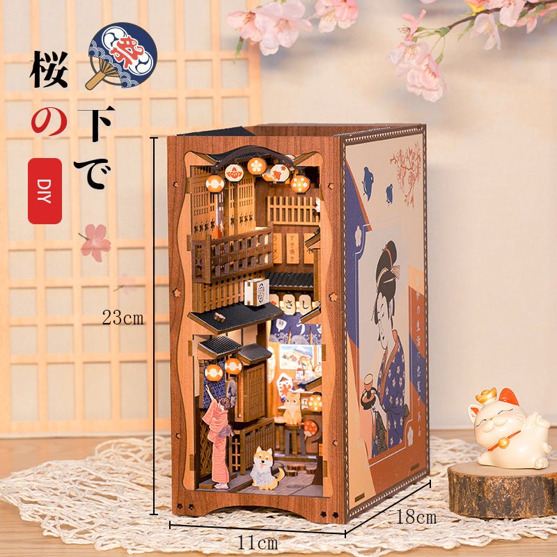 Japanese Izakaya Alley DIY Book Nook Wooden Puzzle