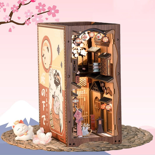 Japanese Izakaya Alley DIY Book Nook Wooden Puzzle