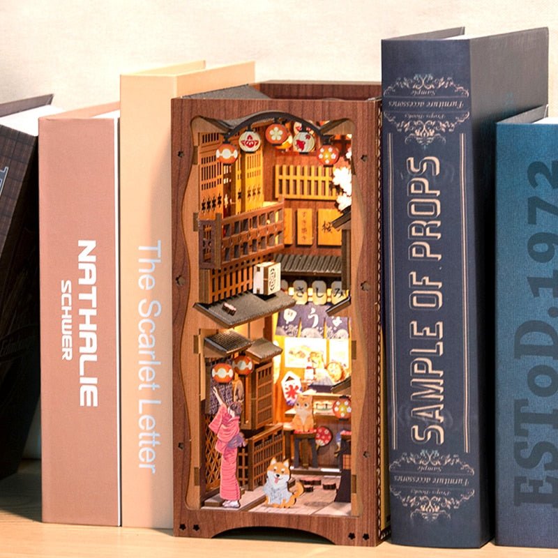 Japanese Izakaya Alley DIY Book Nook Wooden Puzzle