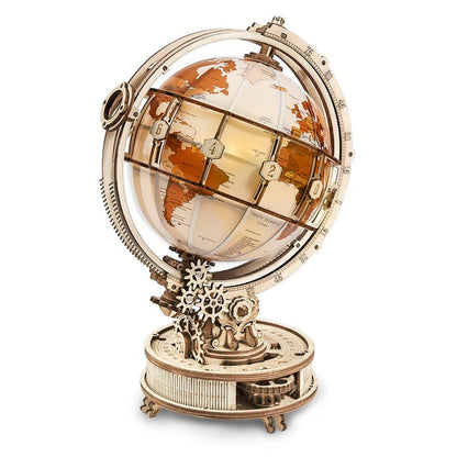 Luminous 3D Magnifying Globe Wooden Puzzle