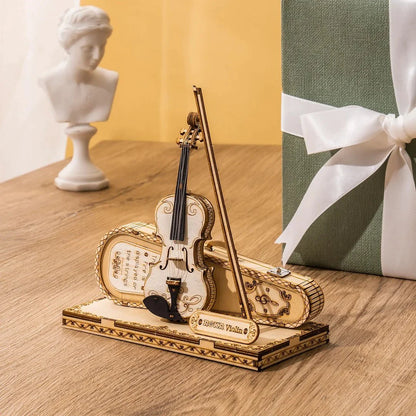 Magic Cello Mechanical Music Box & Music Instruments 3D Wooden Puzzle