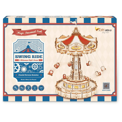 Magic Swing Ride DIY Music Box 3D Wooden Puzzle