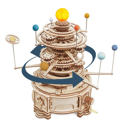 Orerry Mechanical Planetory Trajectory 3D Wooden Puzzle