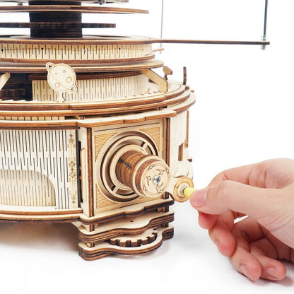 Orerry Mechanical Planetory Trajectory 3D Wooden Puzzle