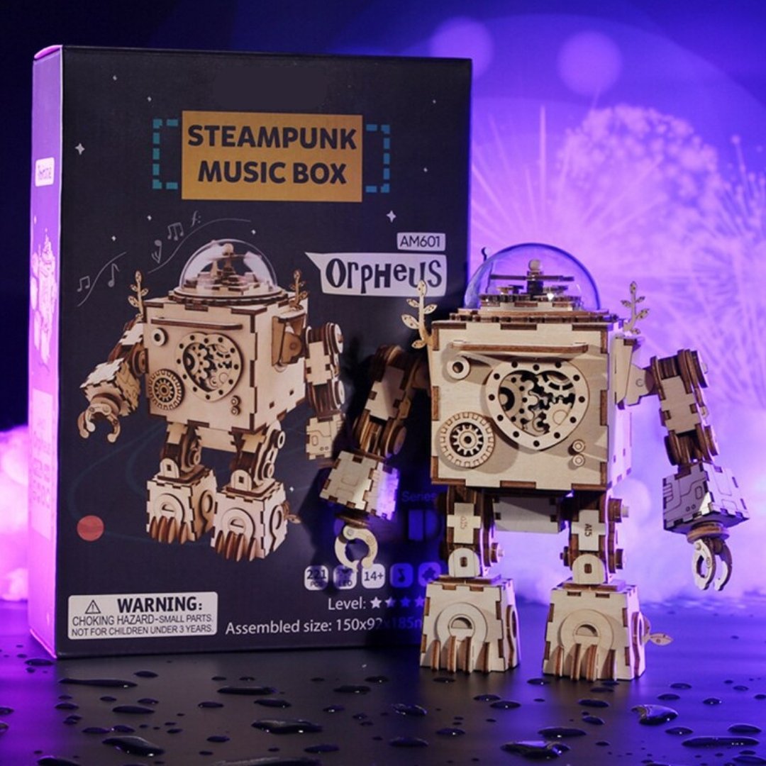 Orpheus Steampunk DIY Music Box 3D Puzzle